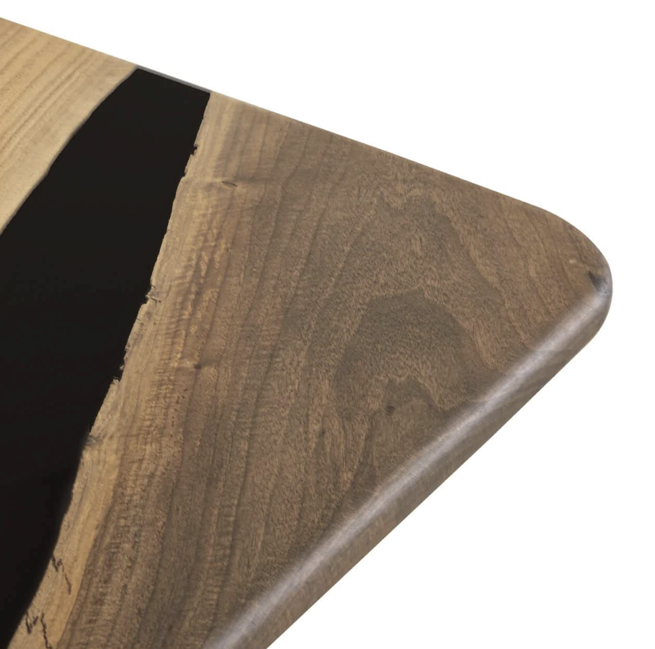 Custom Black Walnut Epoxy Resin Table – Black Resin BWB-36