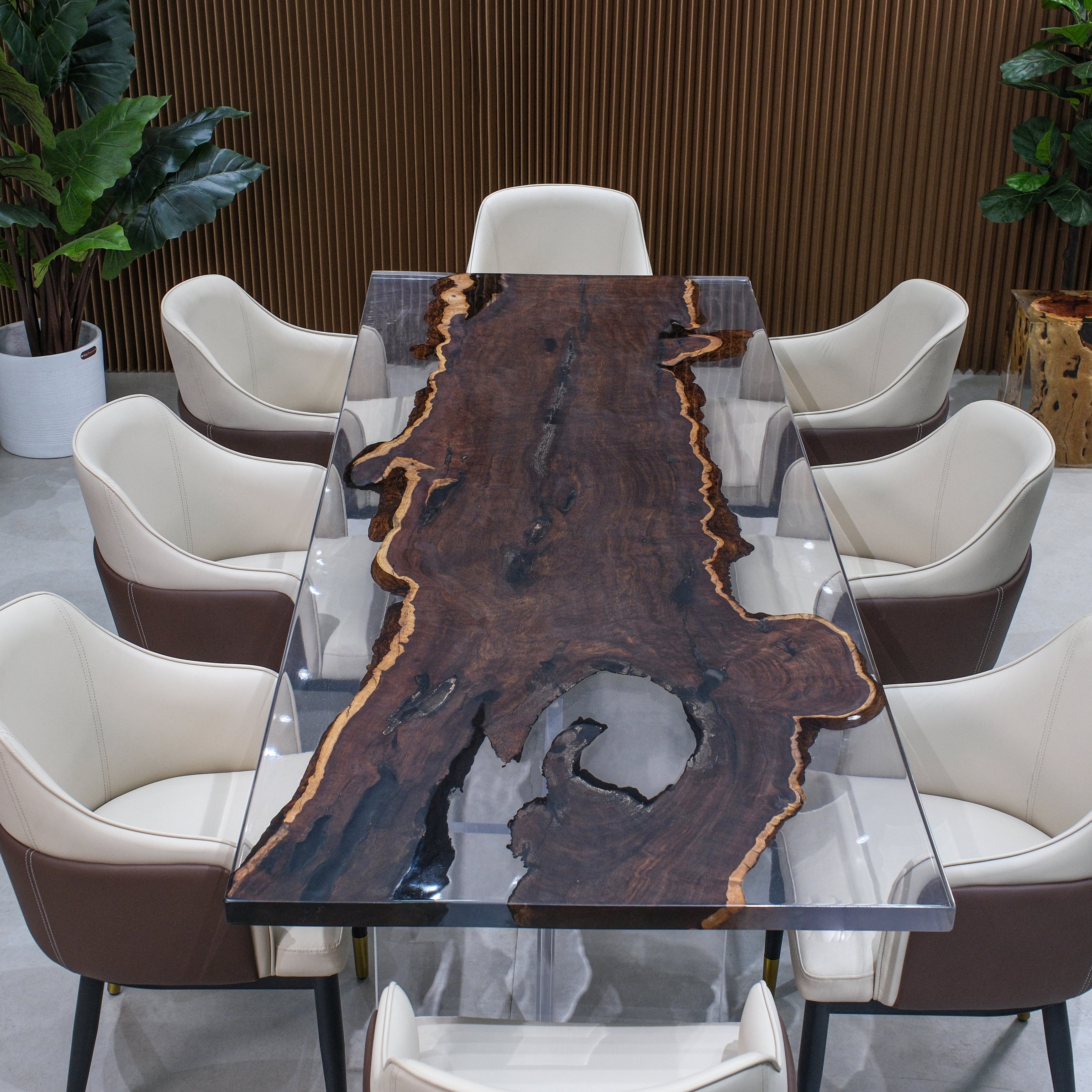 Custom Ebony Wood Epoxy Resin Table – Clear Resin XHZAB12022