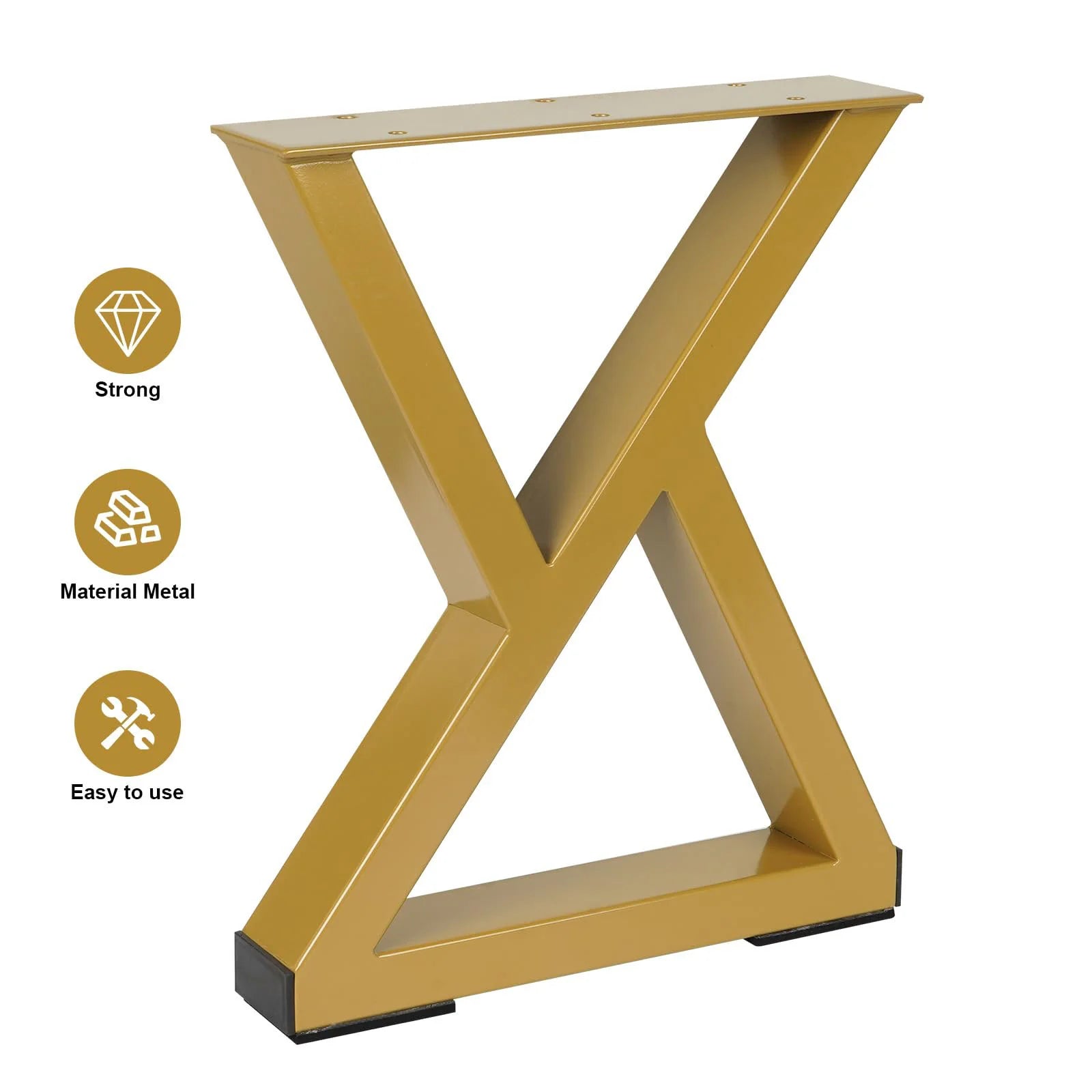 Gold Metal Table Legs – Heavy-Duty DIY Furniture Legs TL-14