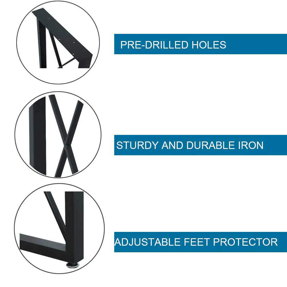 Heavy Duty Metal Table Legs Square Tube Coffee Table Legs TL-5