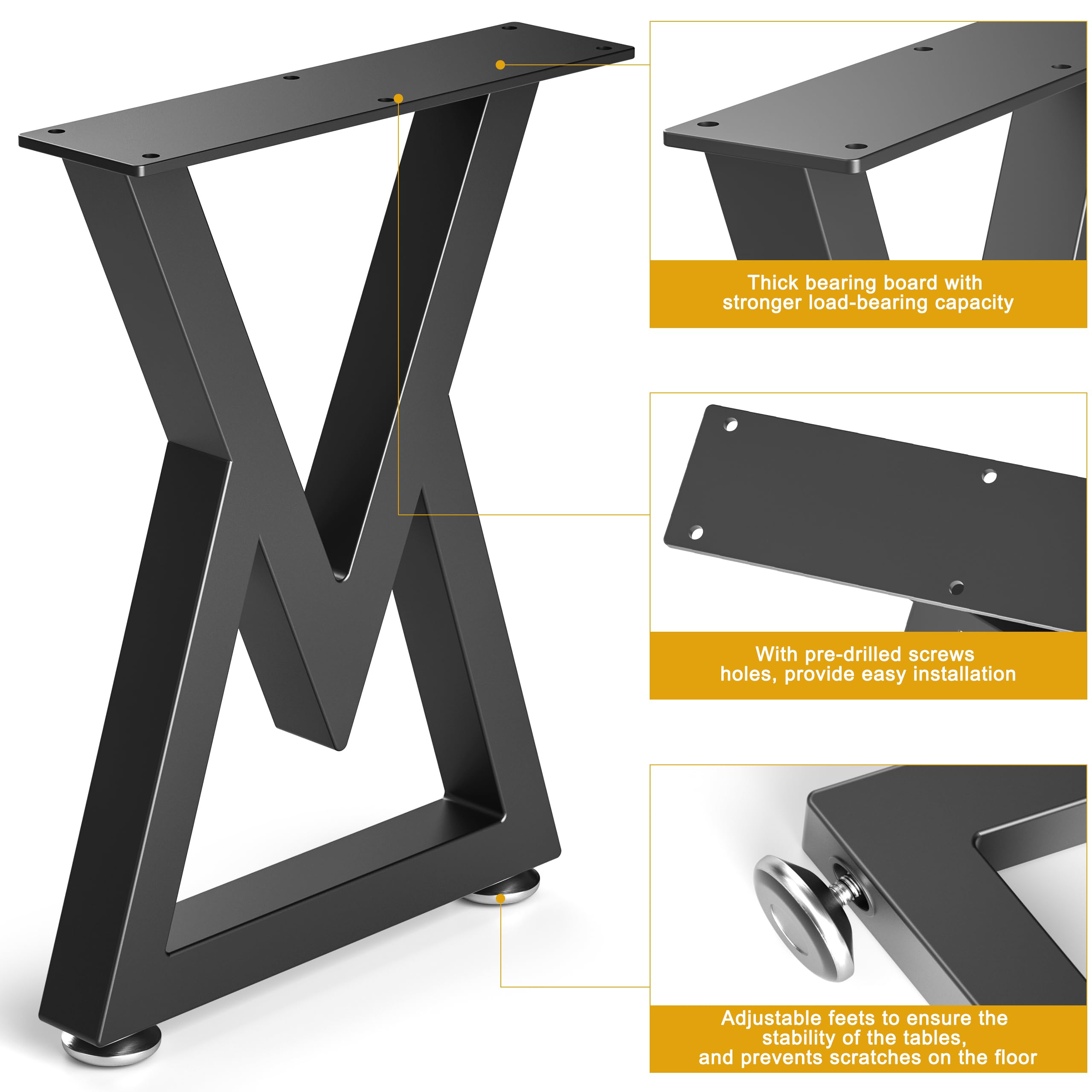 Metal V-Shape Table Legs with Heavy Duty Design TL-2