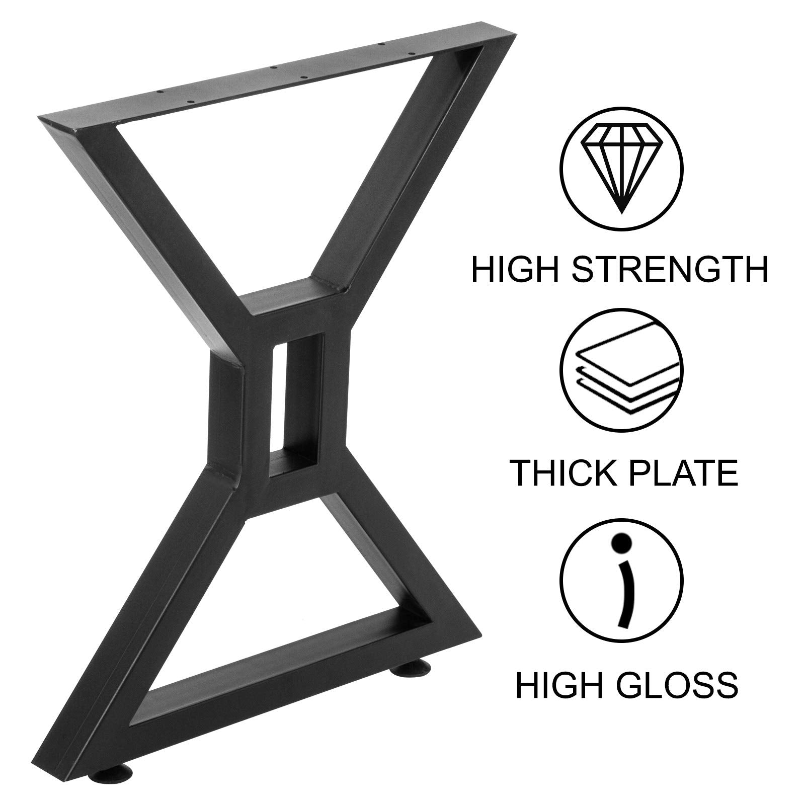 Metal Table Legs – X Shape Heavy Duty DIY Furniture Legs TL-3