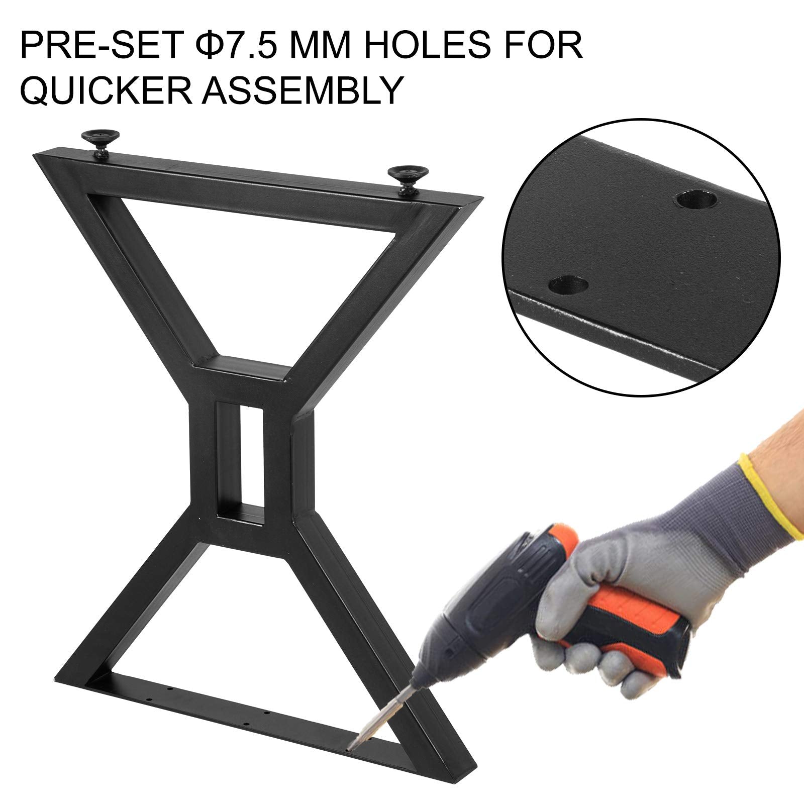 Metal Table Legs – X Shape Heavy Duty DIY Furniture Legs TL-3