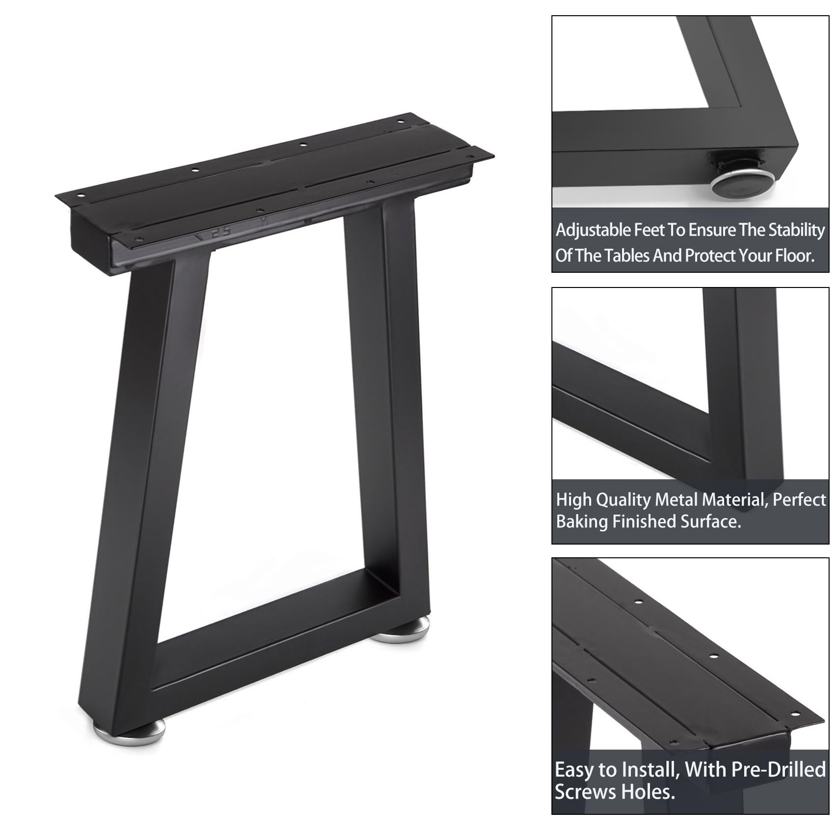 Metal Trapezoid Table Legs – Coffee Table Legs TL-8