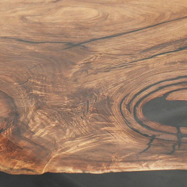 Custom Black Walnut Epoxy Resin Table – Black Resin BWB-38