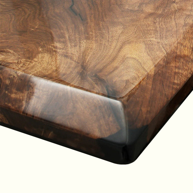 Custom Black Walnut Epoxy Resin Table – Black Resin BWB-38