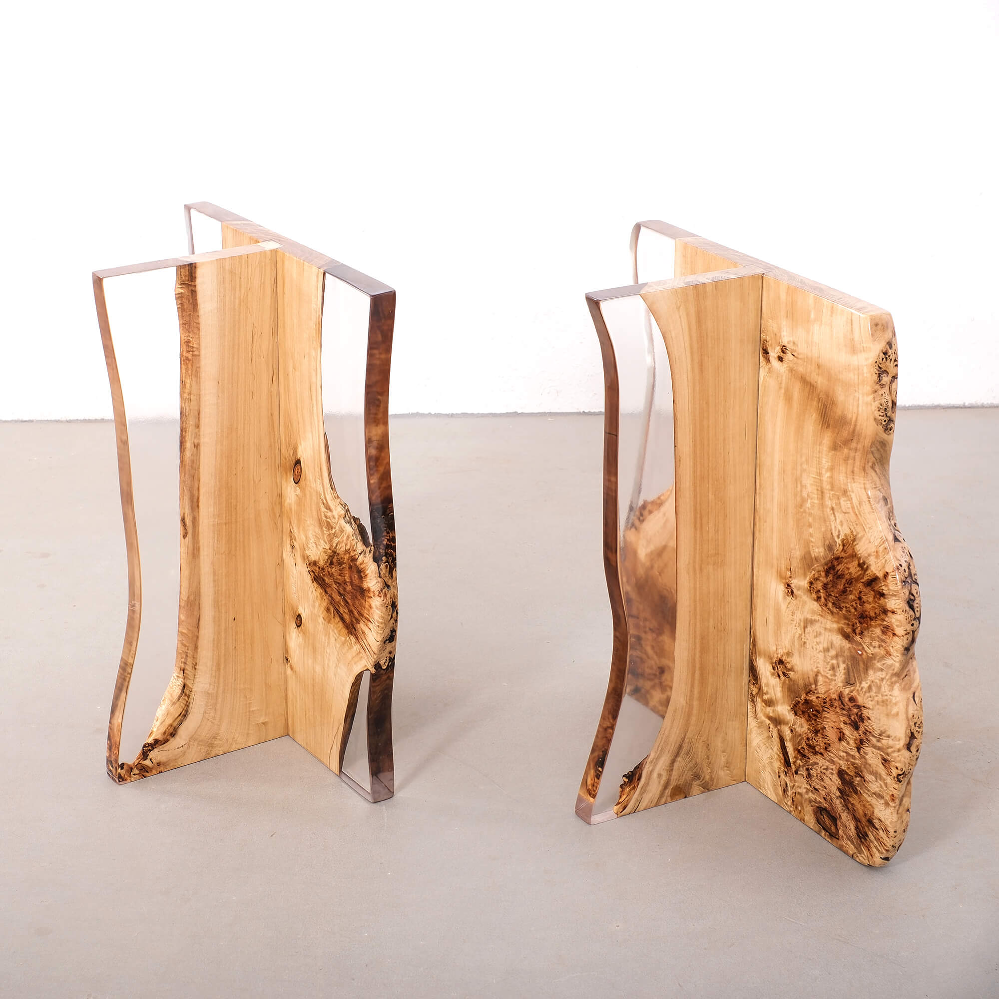 Acrylic Wood Table Legs T-Shape Modern Style WL-8